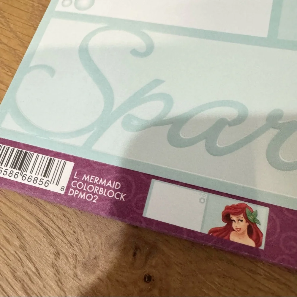 Vintage Disney Ariel Little Mermaid 12”x12” Scrapbook Paper Lot